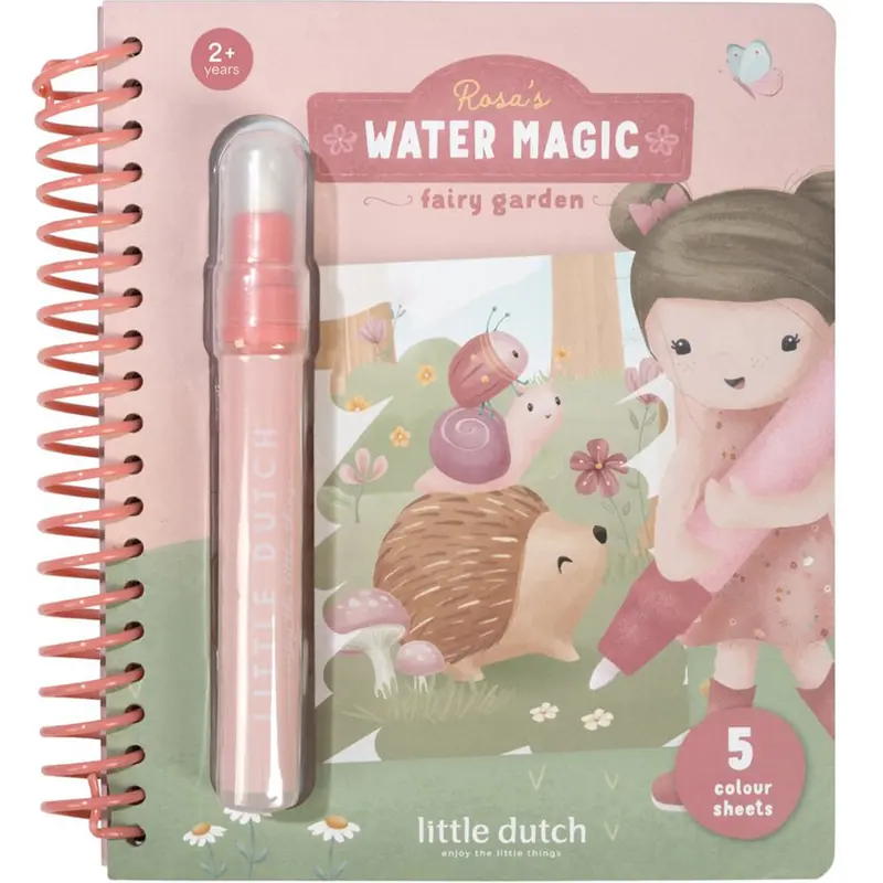 little dutch waterkleurboek rosa - fairy garden