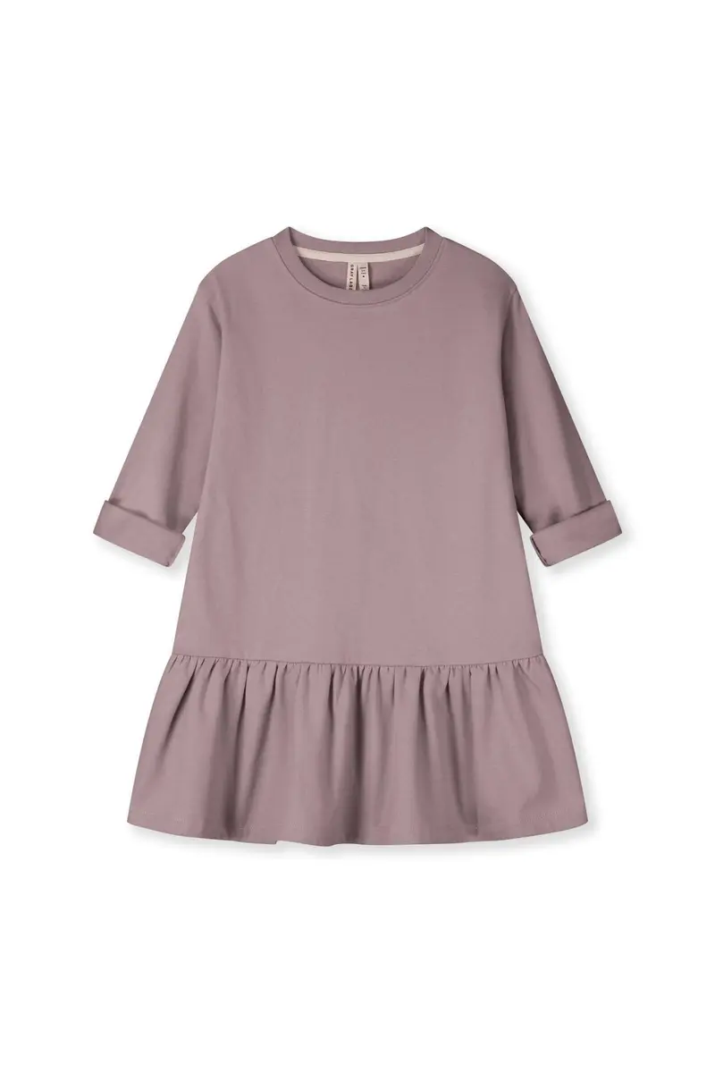 Longsleeve Frill Dress | Berry