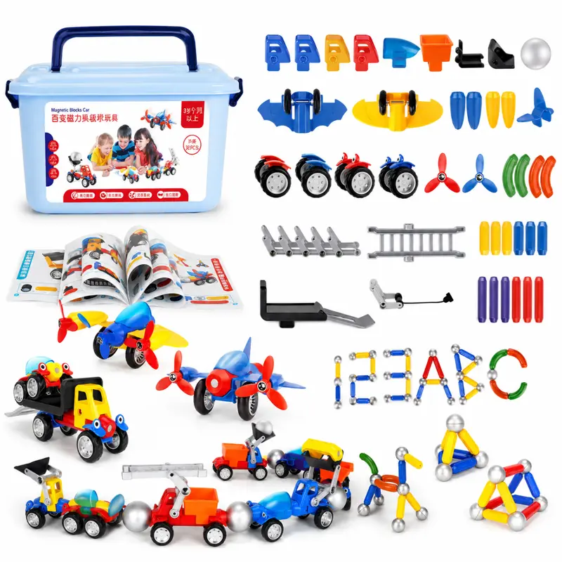 Magnetic Cars™ – Magnetisch Bouwplezier – Magnetische voertuigen Speelgoedset