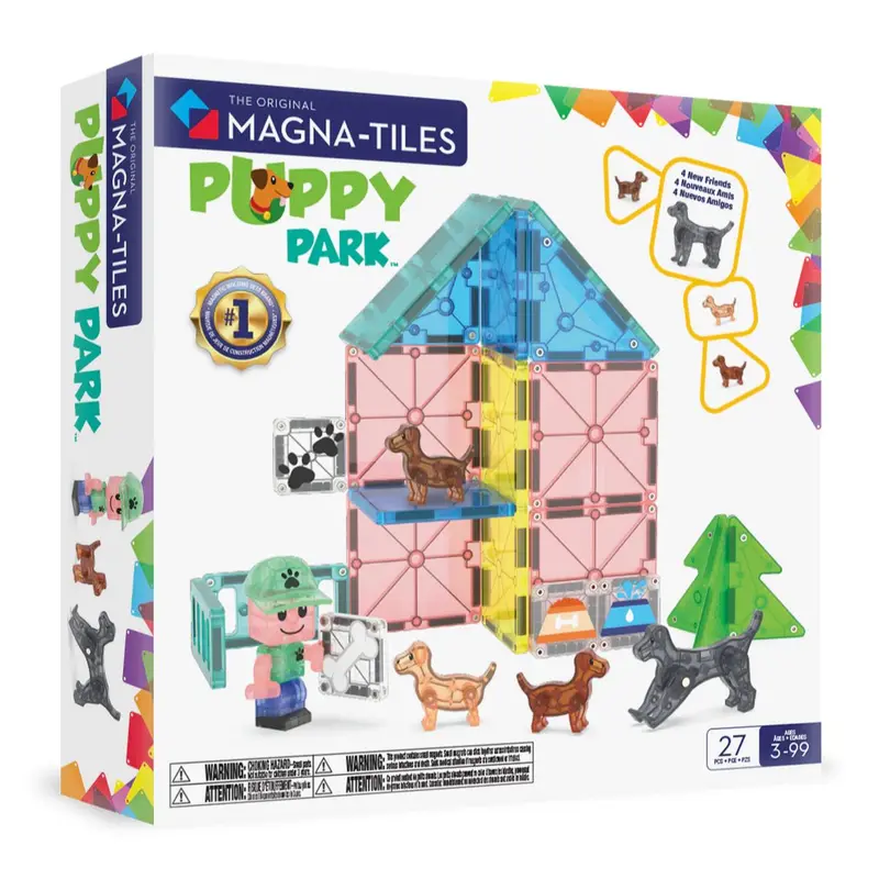 Magnetische tegels - Puppy Park - 27 stuks