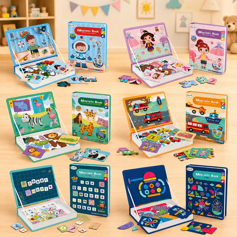 MagniPlay – Educatief & Creatief – Magnetisch Puzzelboek