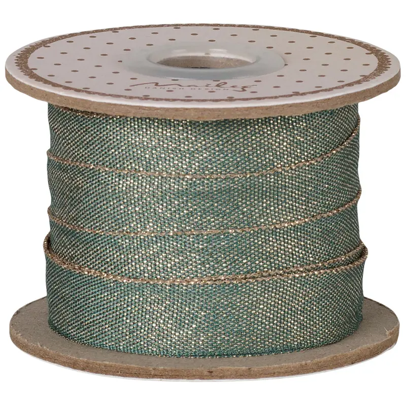 maileg lint - green gold - 10 m