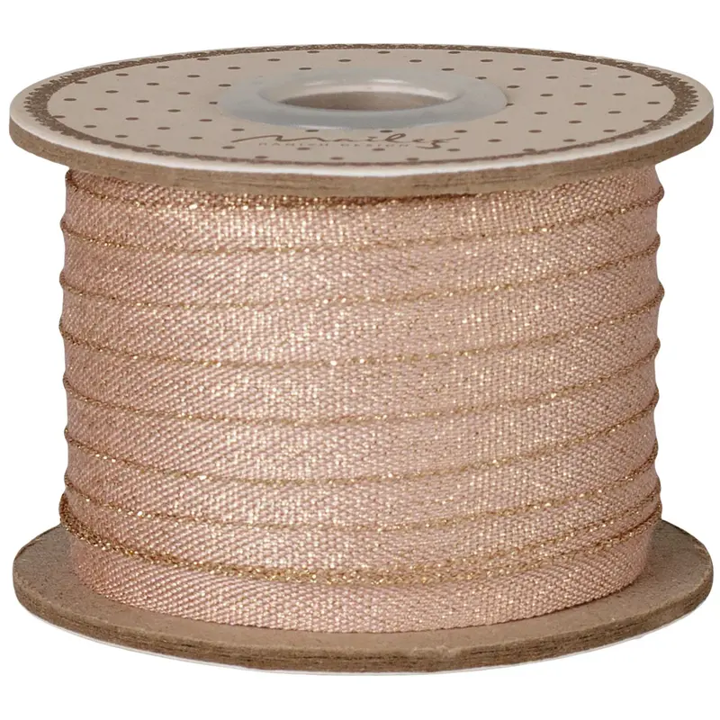 maileg lint - light rose gold - 25 m