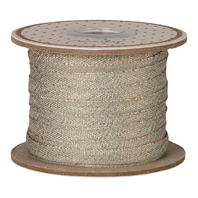 maileg lint - mint gold - 25 m