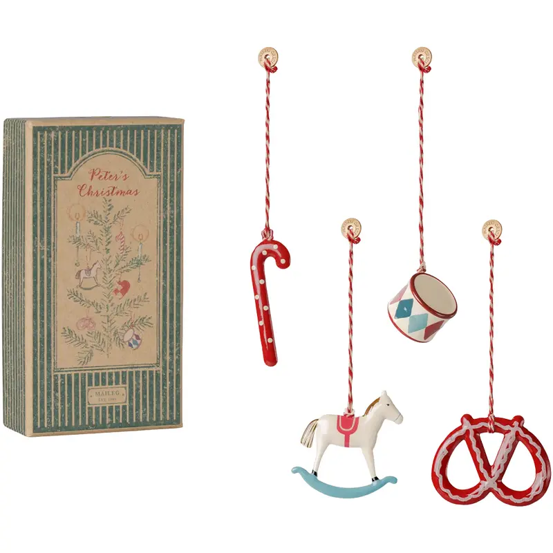 maileg poppenhuis kerstversiering - peter's christmas - 13 cm