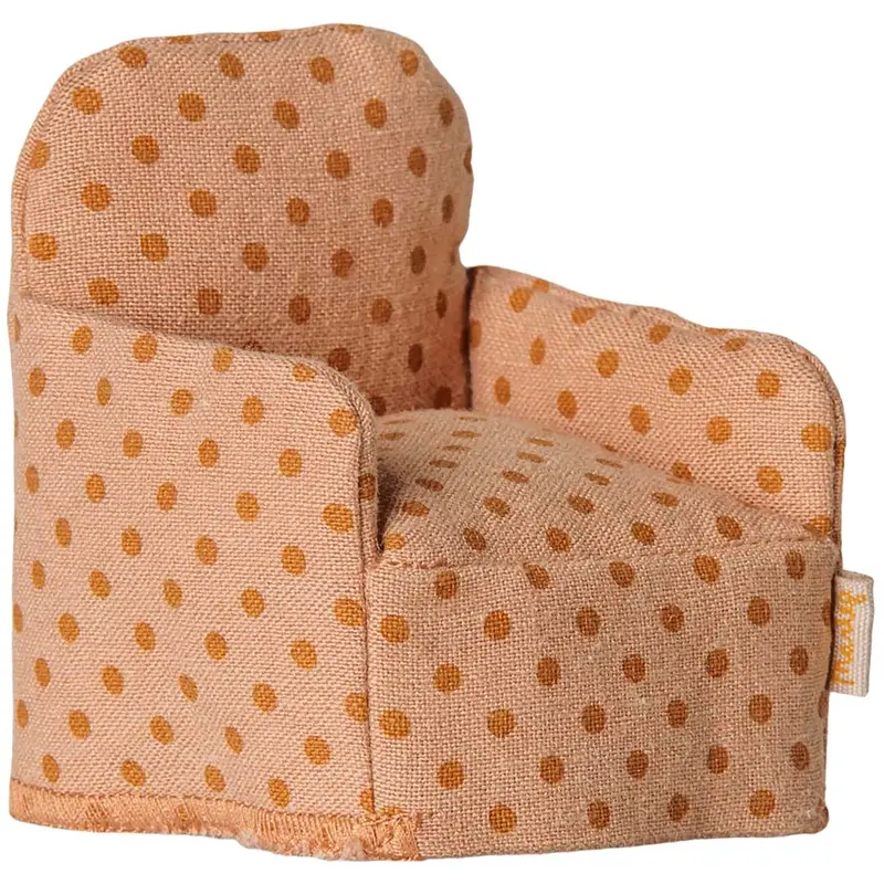 maileg poppenhuisstoel dots - 7,5 cm