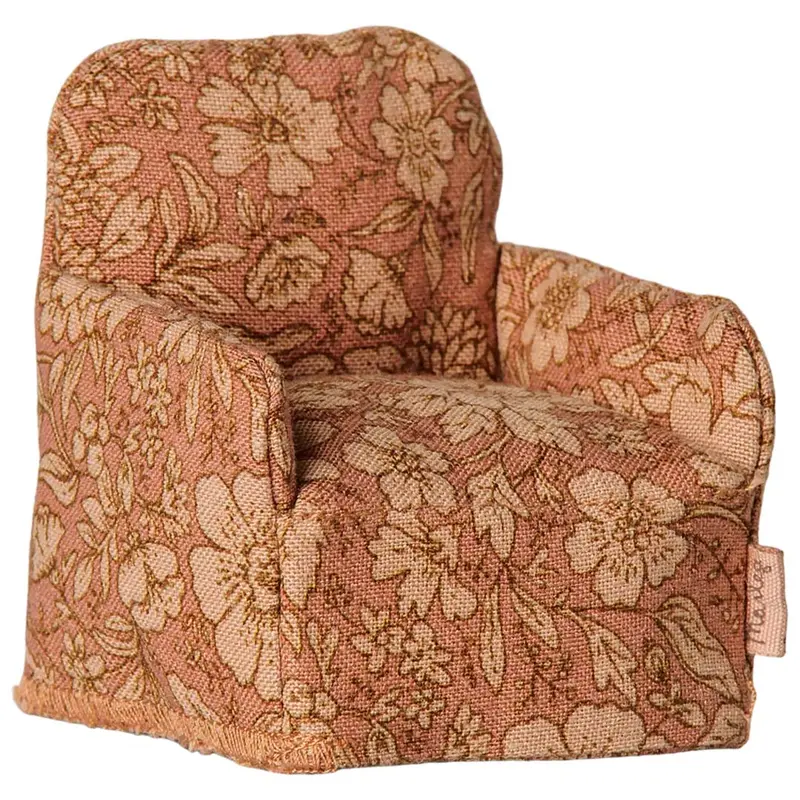 maileg poppenhuisstoel flower - 7,5 cm