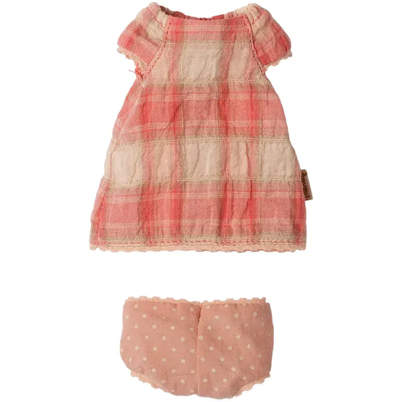 maileg poppenkleding jurk - beer - 14,5 cm