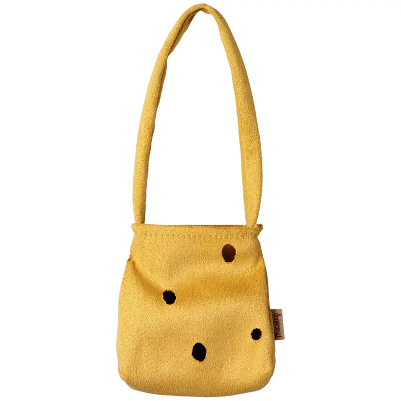 maileg poppentas cheese - middel muis - 15 cm