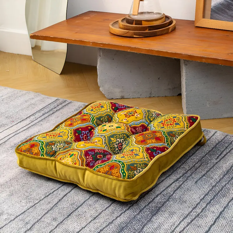 Maroa Strikbandkussen - Microvezel, Boho Patchwork