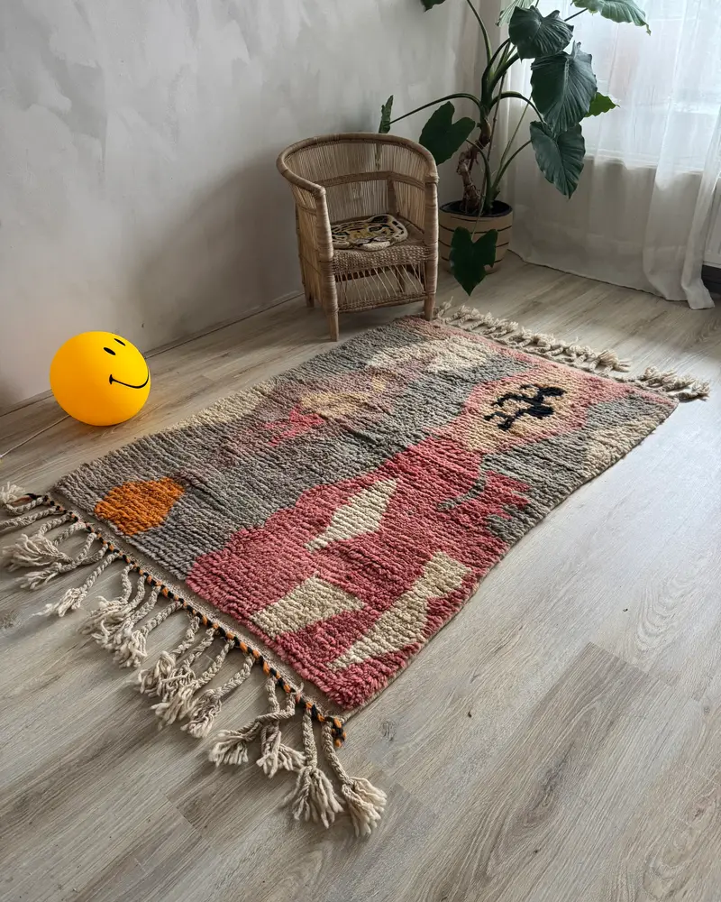 Marokkaans handgemaakt vloerkleed 98 x 140 cm