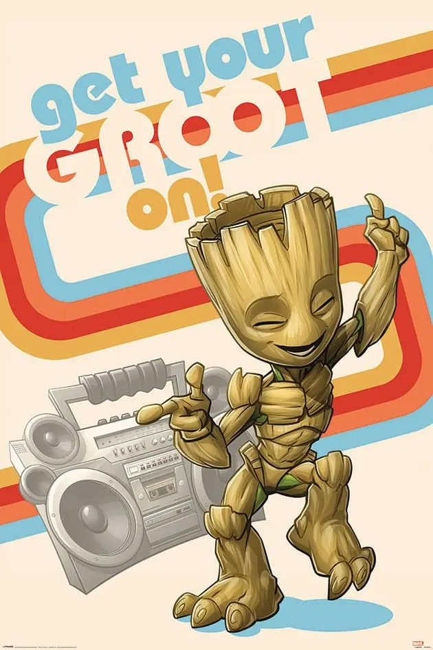 Marvel Guardians of the Galaxy Get Your Groot On Poster 61 x 91 cm Maxi Poster
