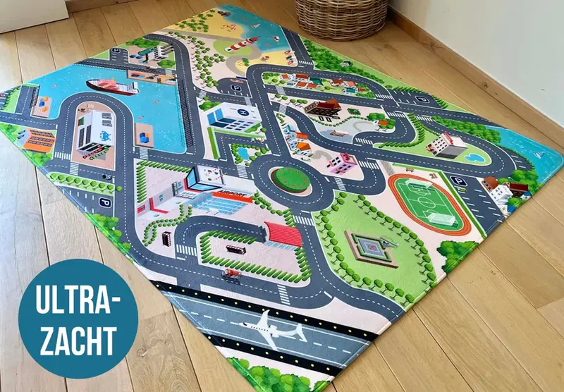 Mats & Joy Speelkleed - Thema City Auto (130x180cm) ALLEEN IN DE WINKEL