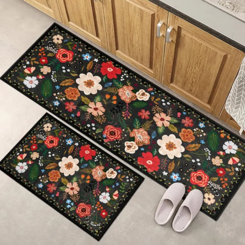 Meadow Keukenmat Set - Antivermoeidheid, Bloemenprint