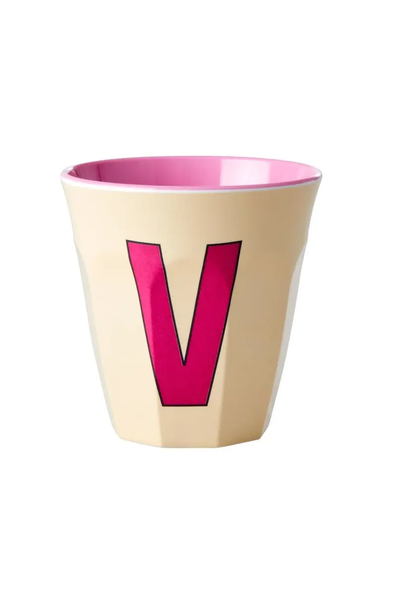 Melamine Cup - V - Soft Yellow