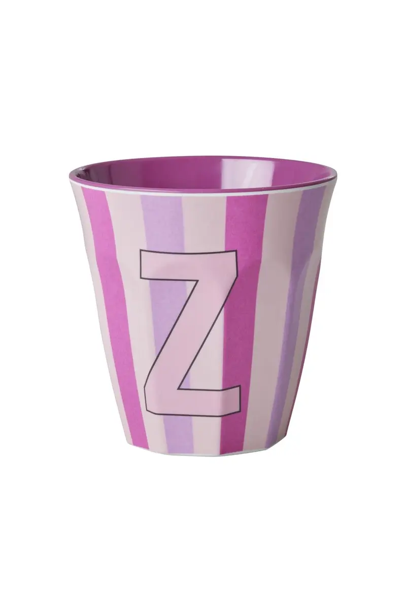 Melamine Cup - Z - Purple - Stripes