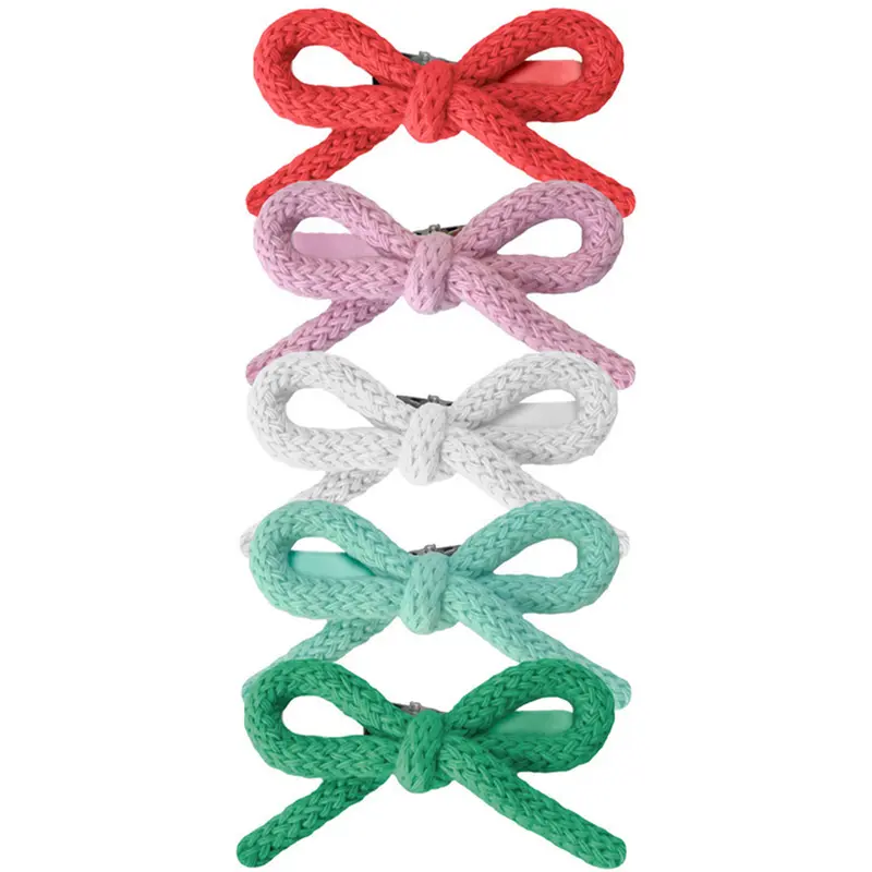 meri meri haarclips gebreide strikken - 5st