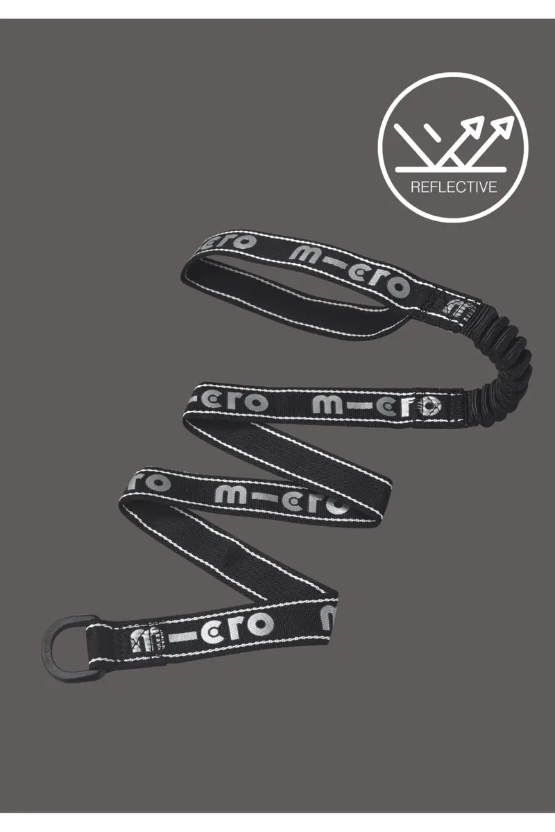 Micro Pull & Carry Strap Elastic Black Reflective