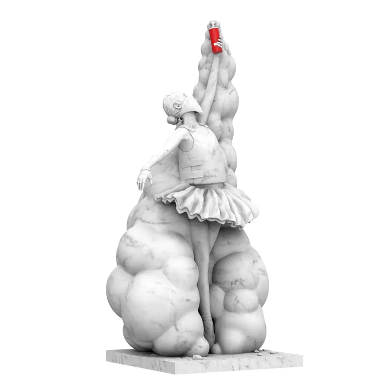 Mighty Jaxx The Beauty of Rebellion by Abell Octovan Statue