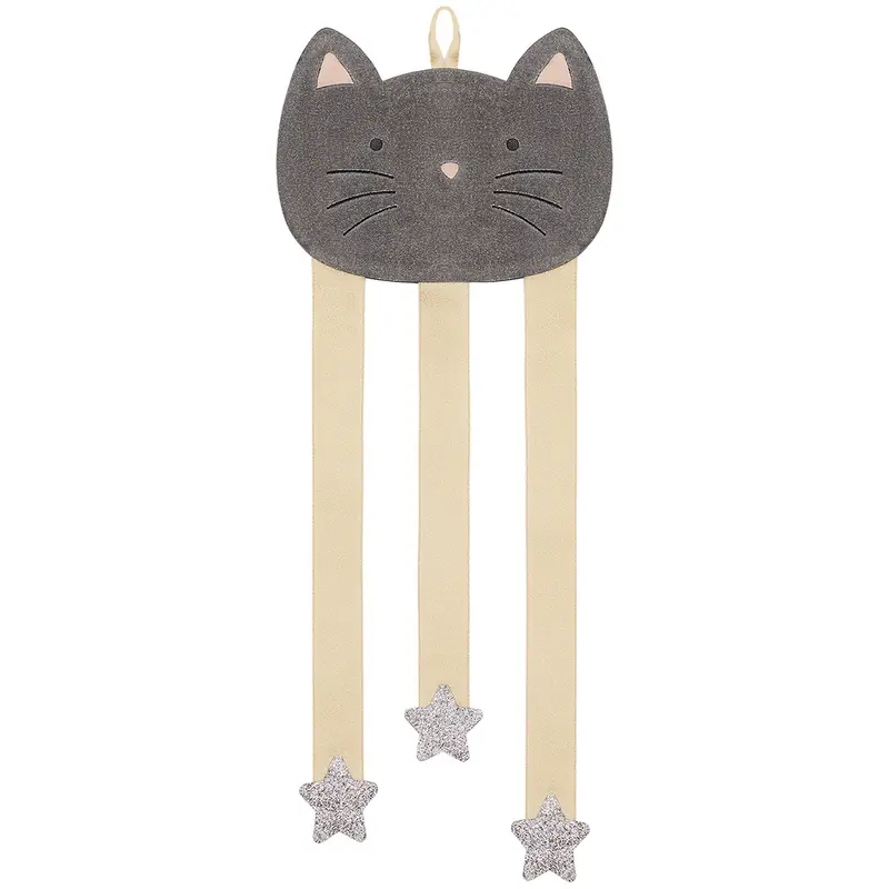 mimi & lula haarspeldhouder kitty cat - grey