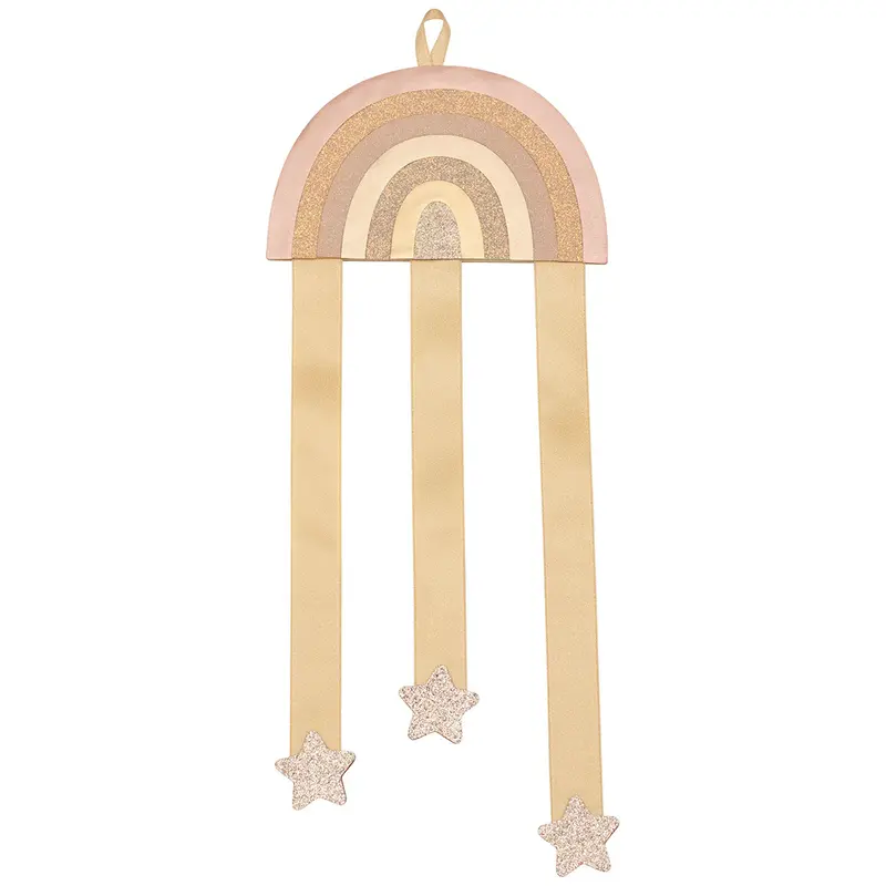 mimi & lula haarspeldhouder rainbow - pink multi