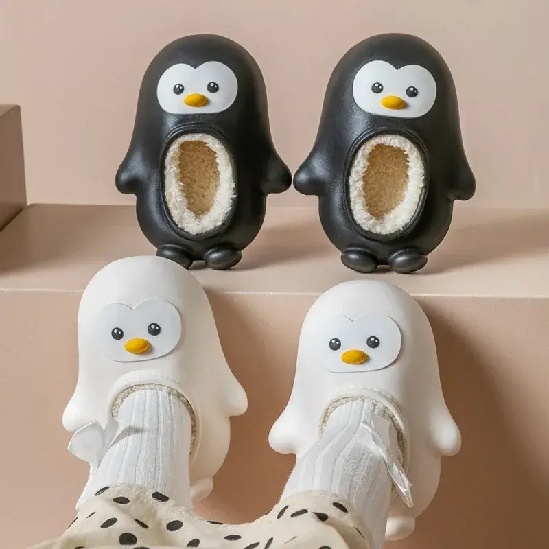 Mini Fashion™ - Warm & Leuk - Kinder Pinguïn Pantoffels