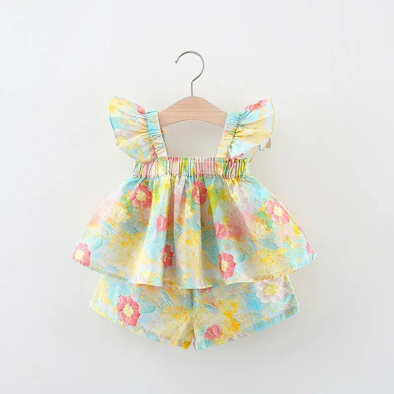 Mini Fashion™ - Zomerbloem Chic - Zomer Jurkje Peony-print