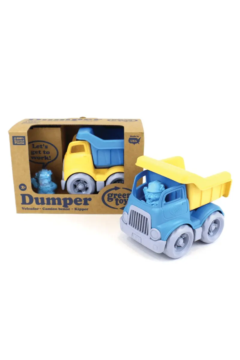 Mini kiepwagen - Geel/Blauw