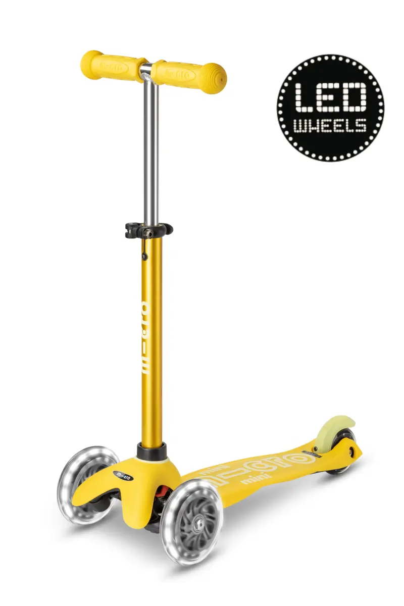 Mini Micro step Deluxe LED Geel