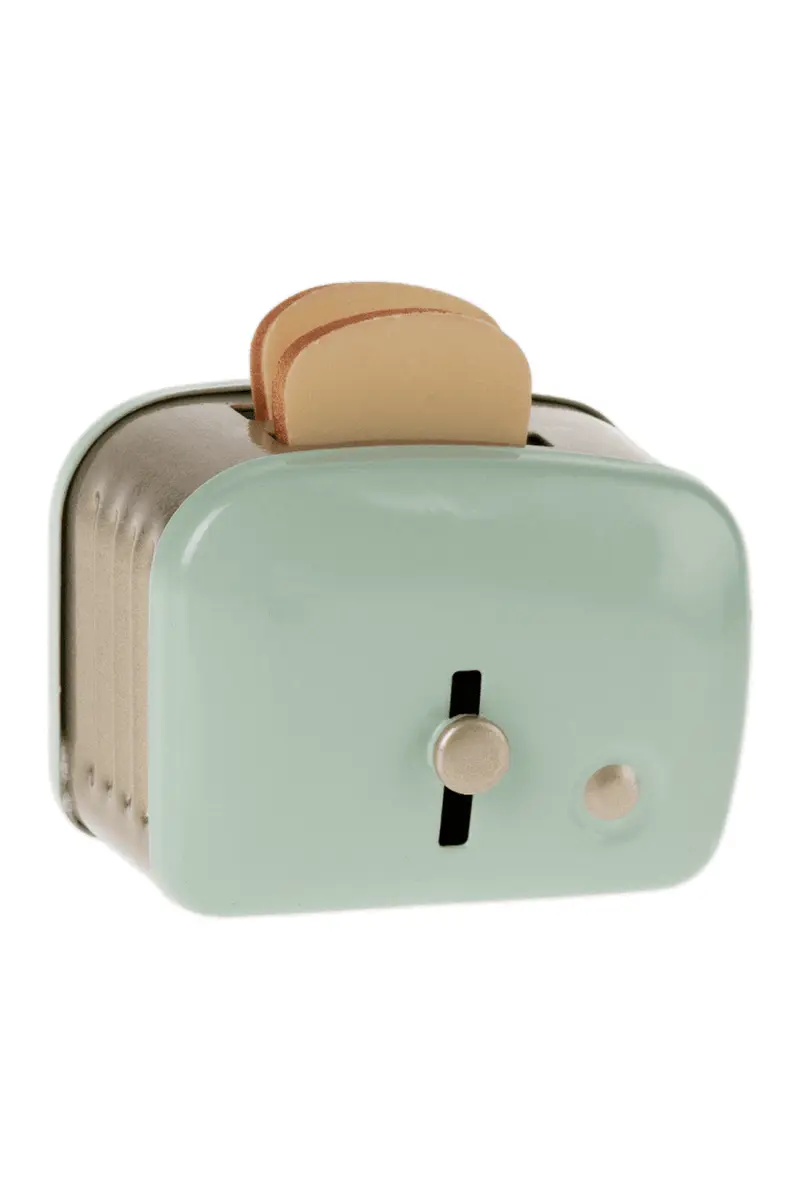 Miniature Toaster With Bread - Mint