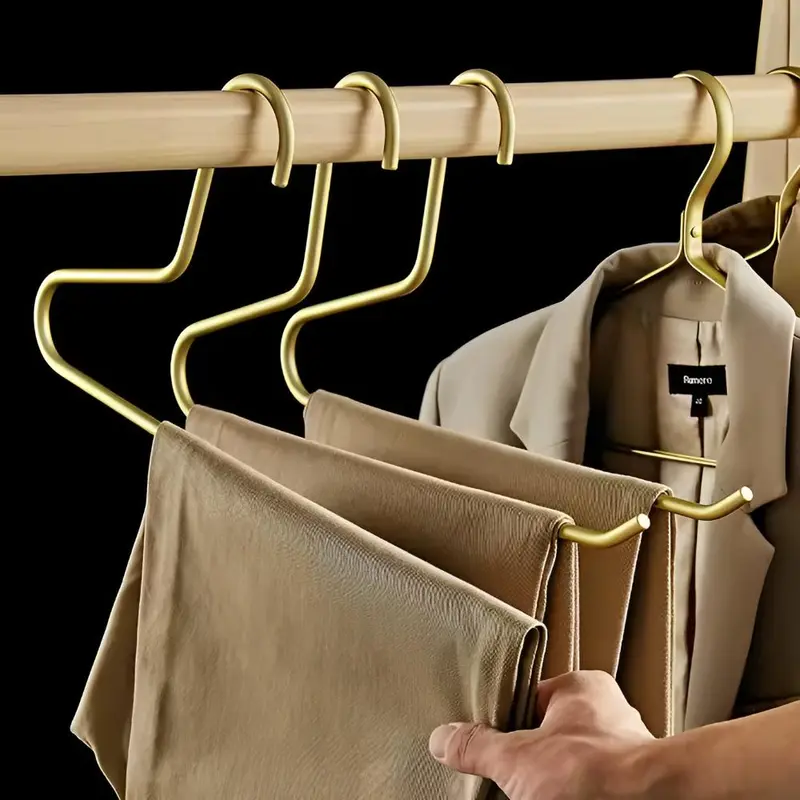 Mira Metalen Kleerhangers Set - Minimalistisch Design, Antislip, 5 Stuks