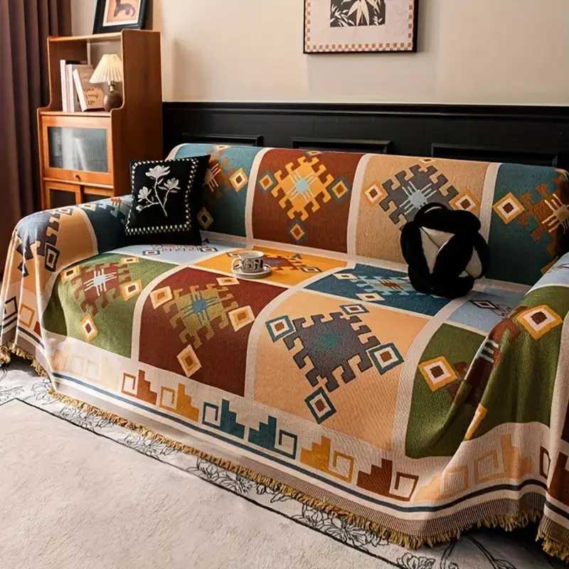Mira Sofa Cover - Kilim Patchwork Bankhoes, Antislip Design