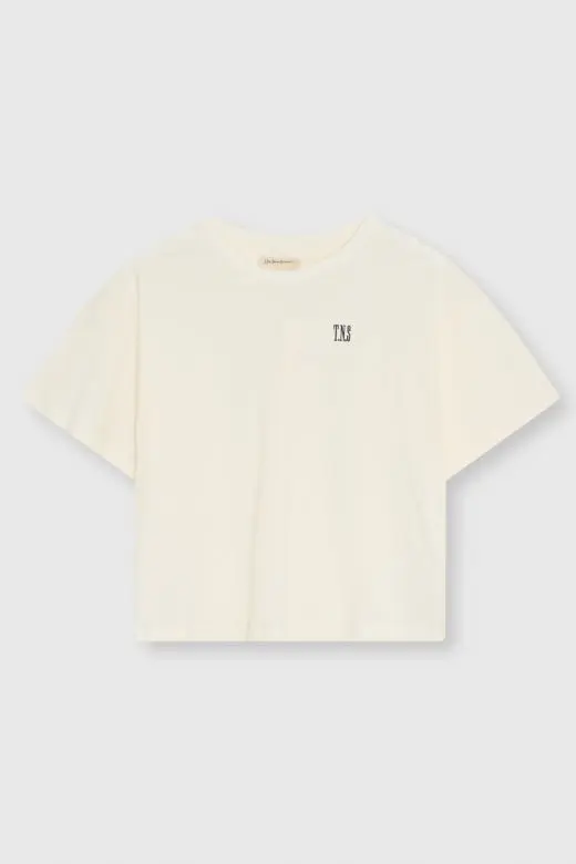 Mochi Teen T-Shirt Black Iris Embroidery