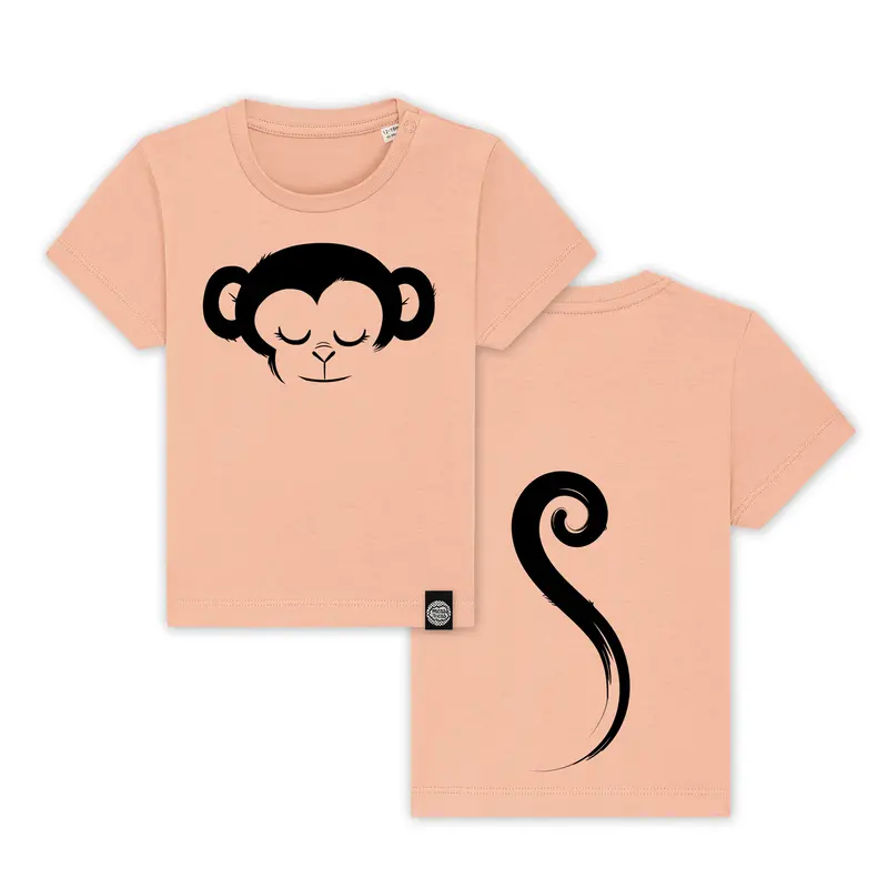 Monkey Face & Tail - Organic Cotton T-shirt for kids