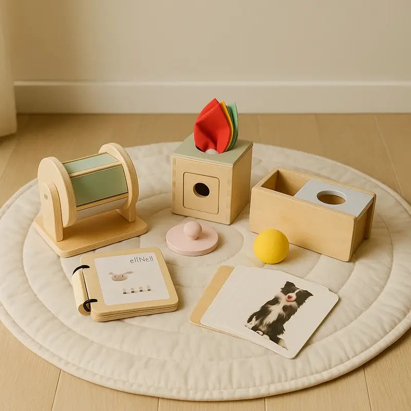 Montessori Speelgoed Set | Educatief Houten Baby Speelgoed | Vanaf 6 Maanden