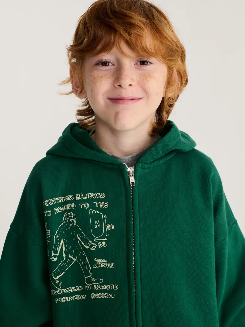 Mr. Footish zipped hoodie