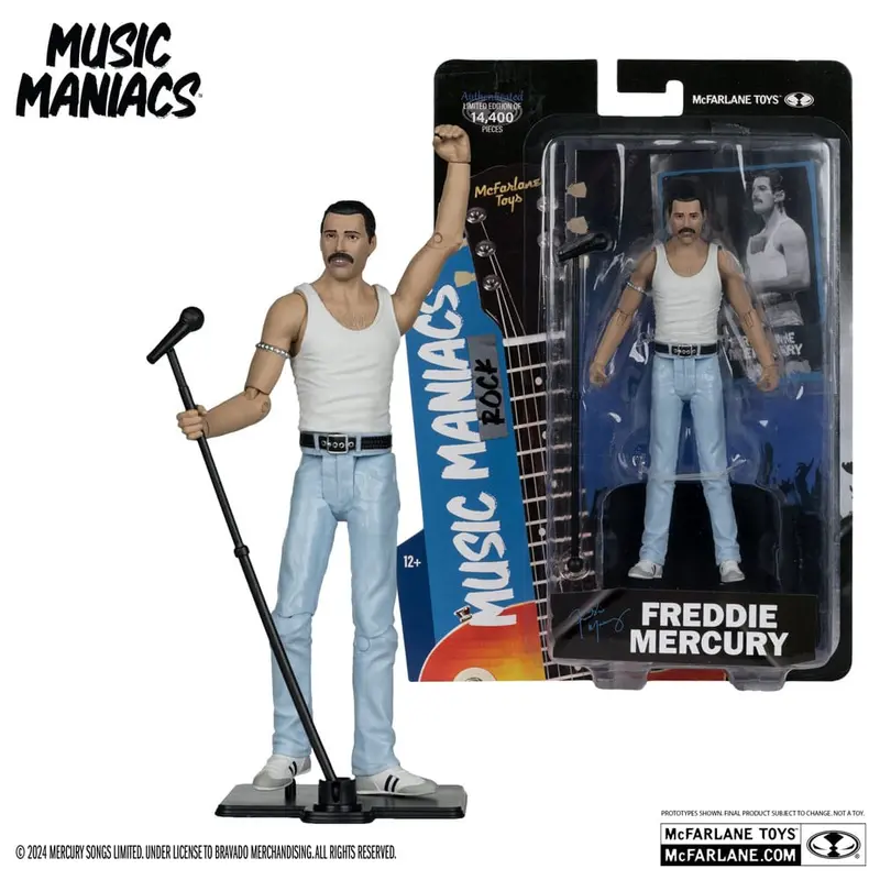 Music Maniacs Rock Action Figure Freddie Mercury 15 cm