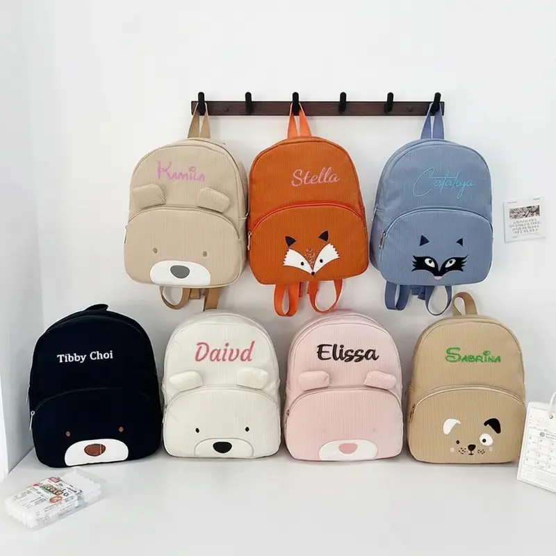 MyLittleBag – Persoonlijk & Schattig – Gepersonaliseerde Kinder Rugzak met Naam en Dierenprint