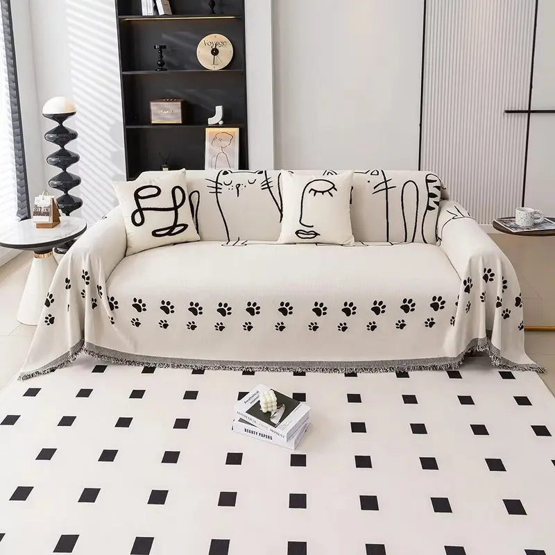 Nora Bankhoes - Chenille, Kattenpootdesign, Scandinavische Stijl