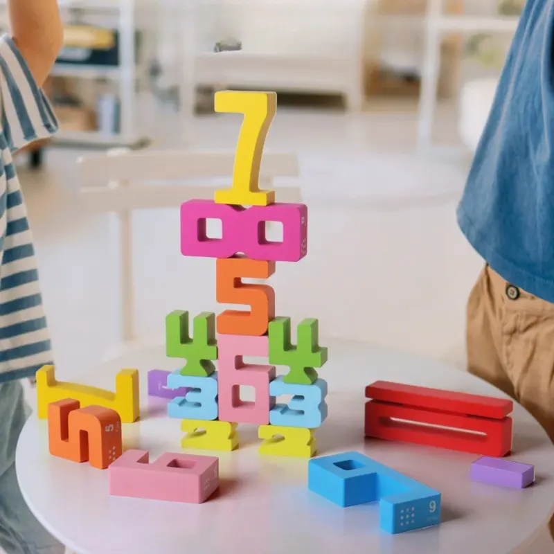 NumbaStack™ – Kleurrijke Rekenblokken voor Kinderen – Educatief Cijfer- en Telspel