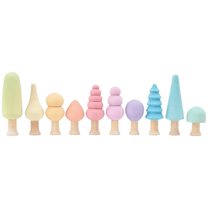 ocamora speelfiguren forest - pastel - 10st