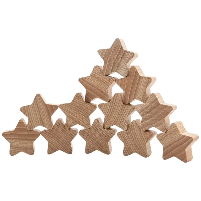 ocamora speelfiguren sterren - naturel - 12st