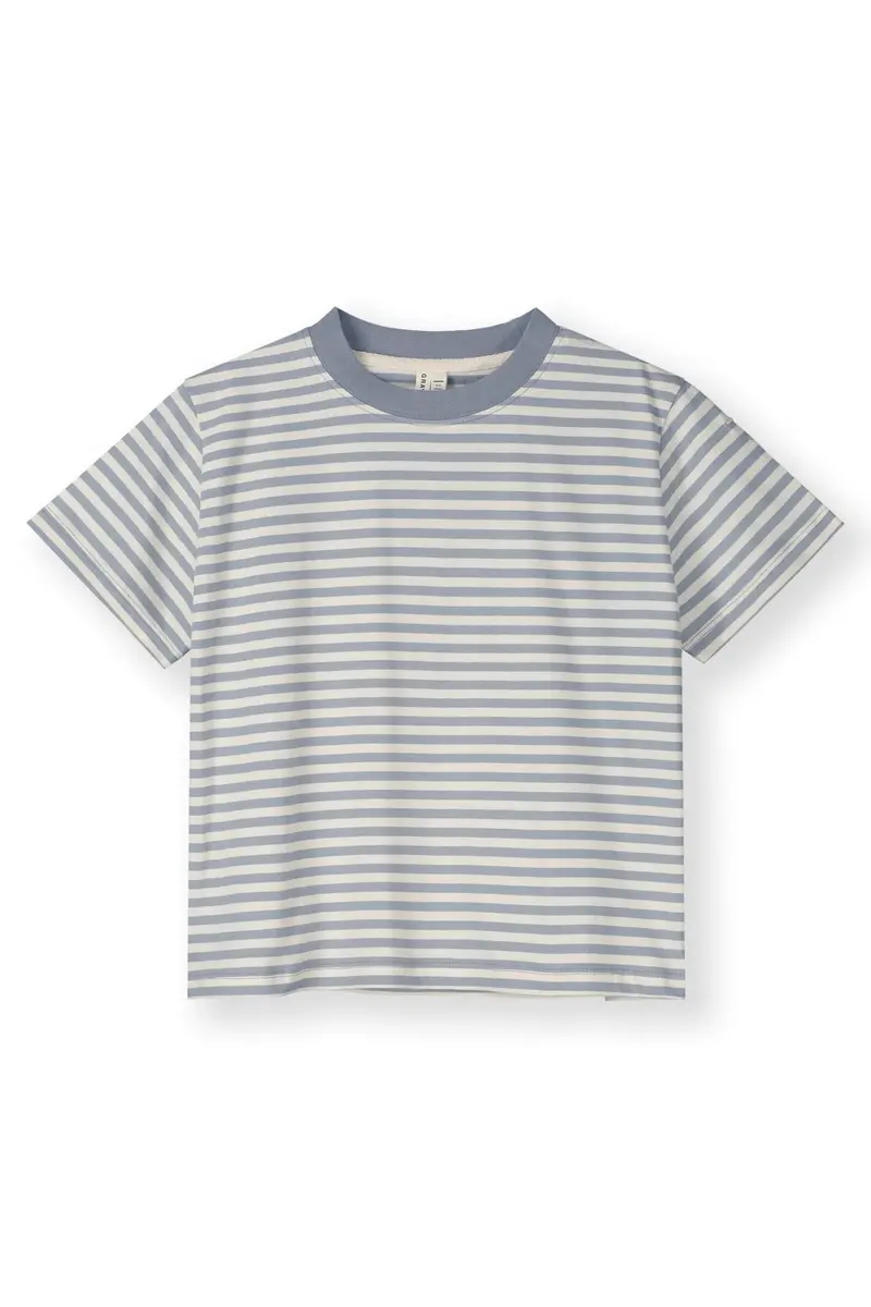 Oversized Tee | Stone Gray - Cream