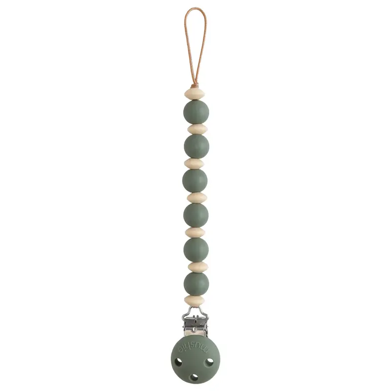 Pacifier clip Luna - Dried Thyme