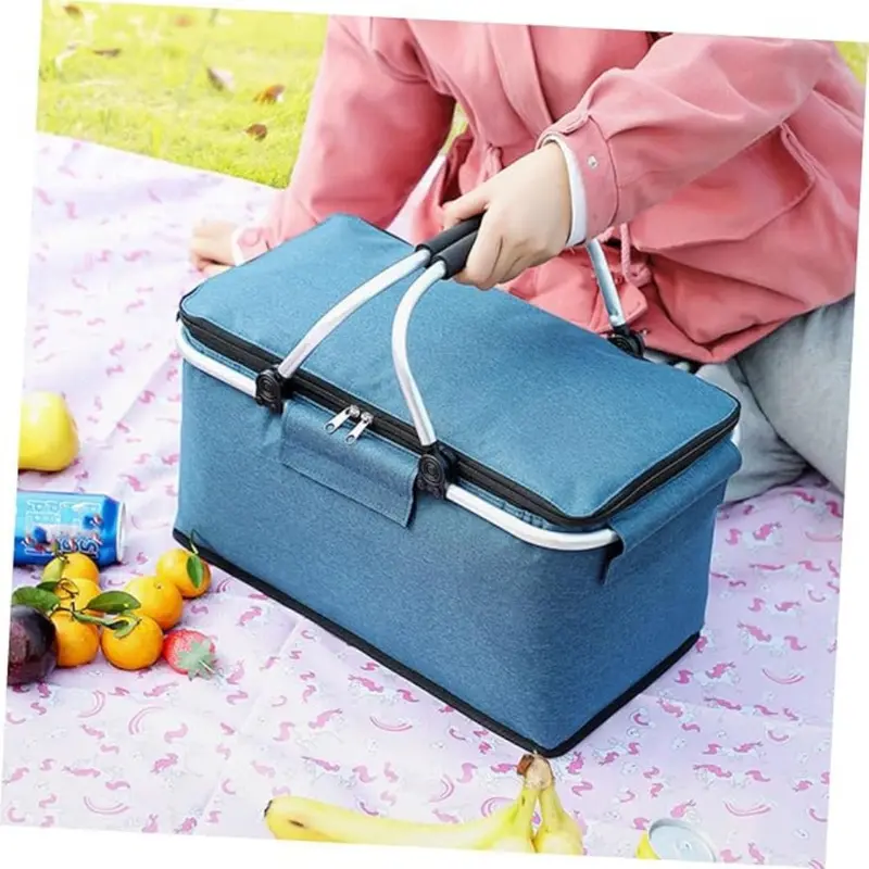 PackNest™ – Opvouwbare Lekvrije Picknickmand – Geïsoleerde Outdoor Tas