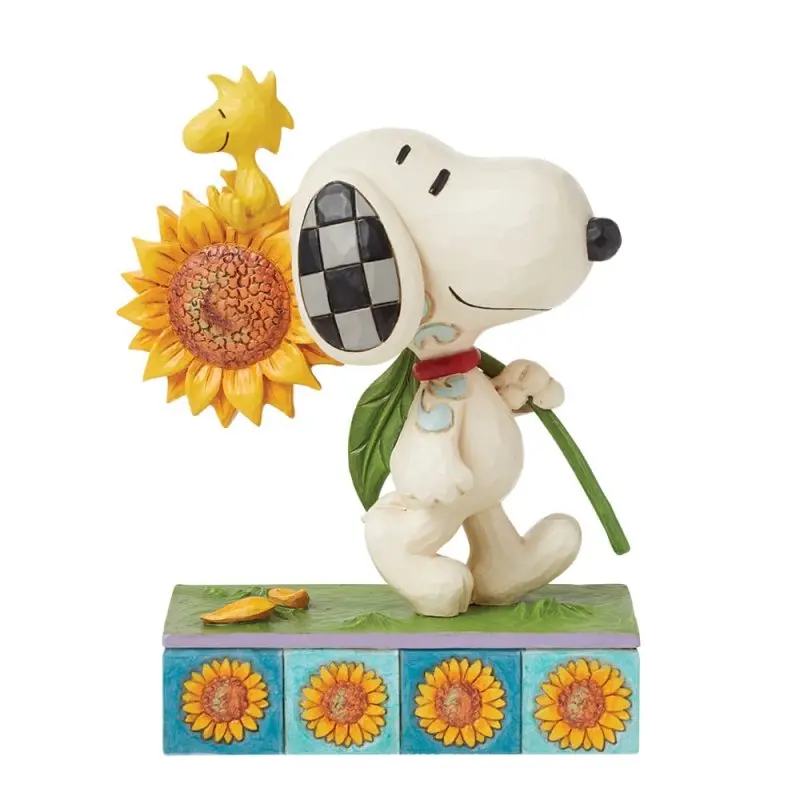 Peanuts by Jim Shore - Snoopy & Woodstock with Sunflower 14,5 cm