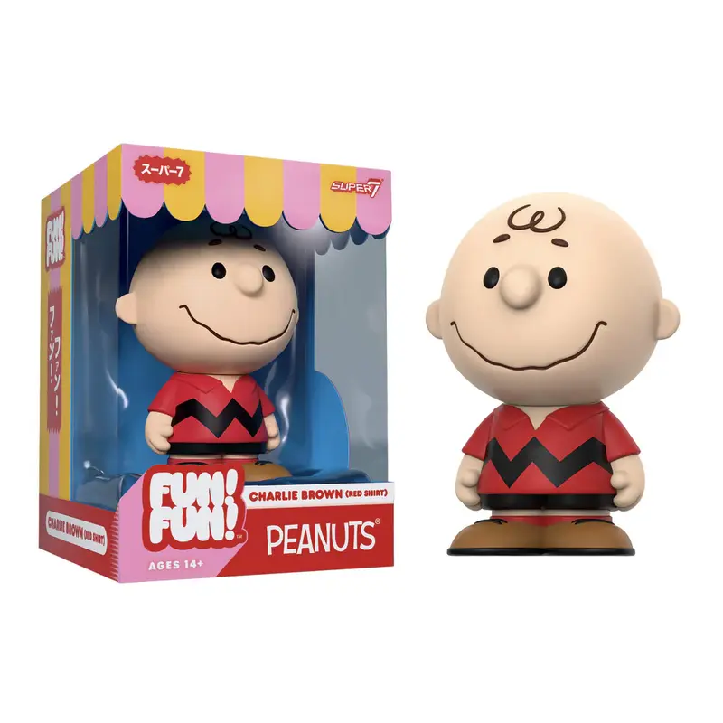 Peanuts FUN! FUN! Vinyl Action Figure Charlie Brown (Red Shirt) 13 cm