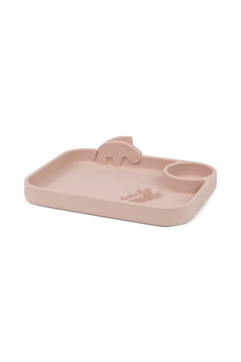 Peekaboo compartment plate Deer friends Powder
