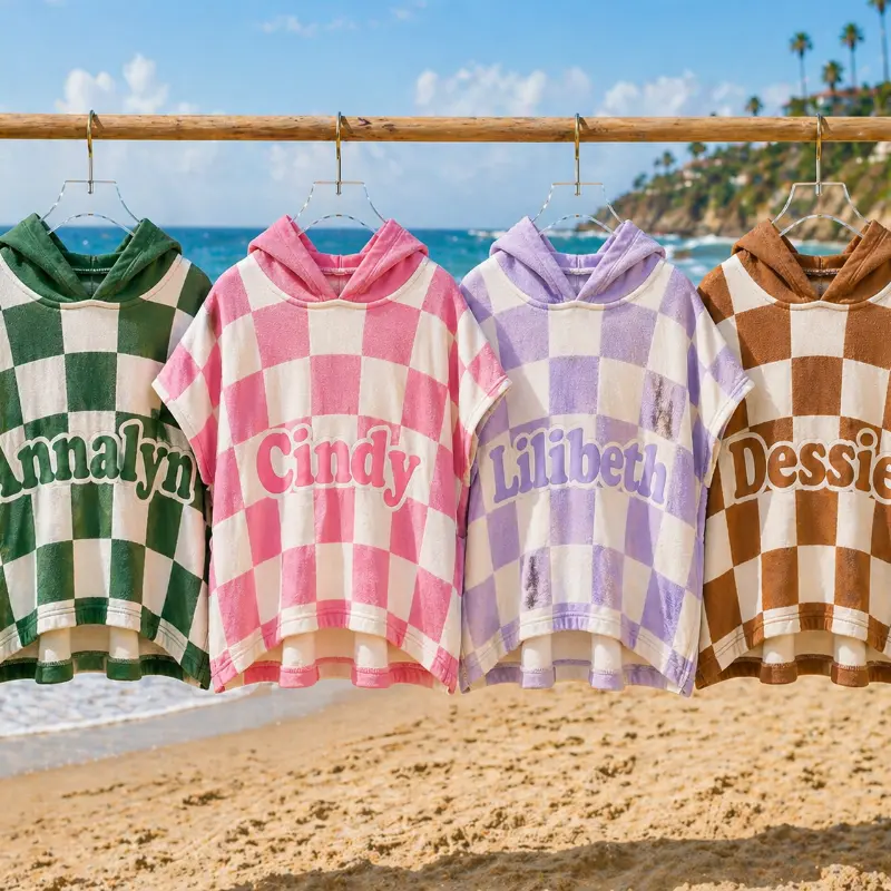 Personalized Hooded Towel – Zacht & Uniek – Gepersonaliseerde Kinder Badcape