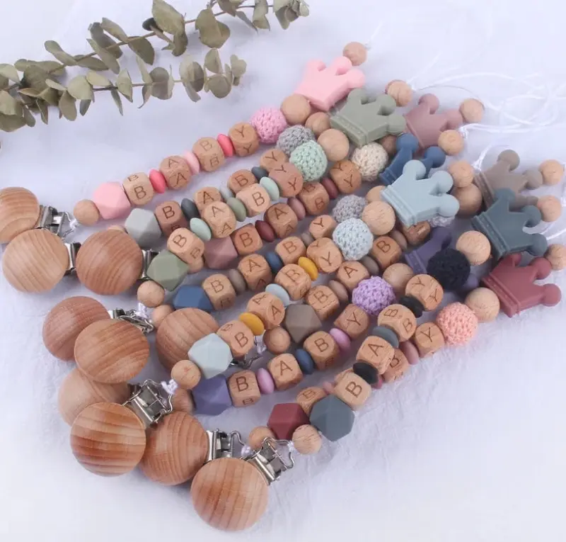 Personalized Pacifier Chain – Veilig & Stijlvol - Gepersonaliseerde fopspeenketting